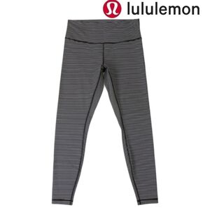 LULULEMON Wunder Under High-Rise Tight 28" Luxtreme Hype Stripe Black White sz 4